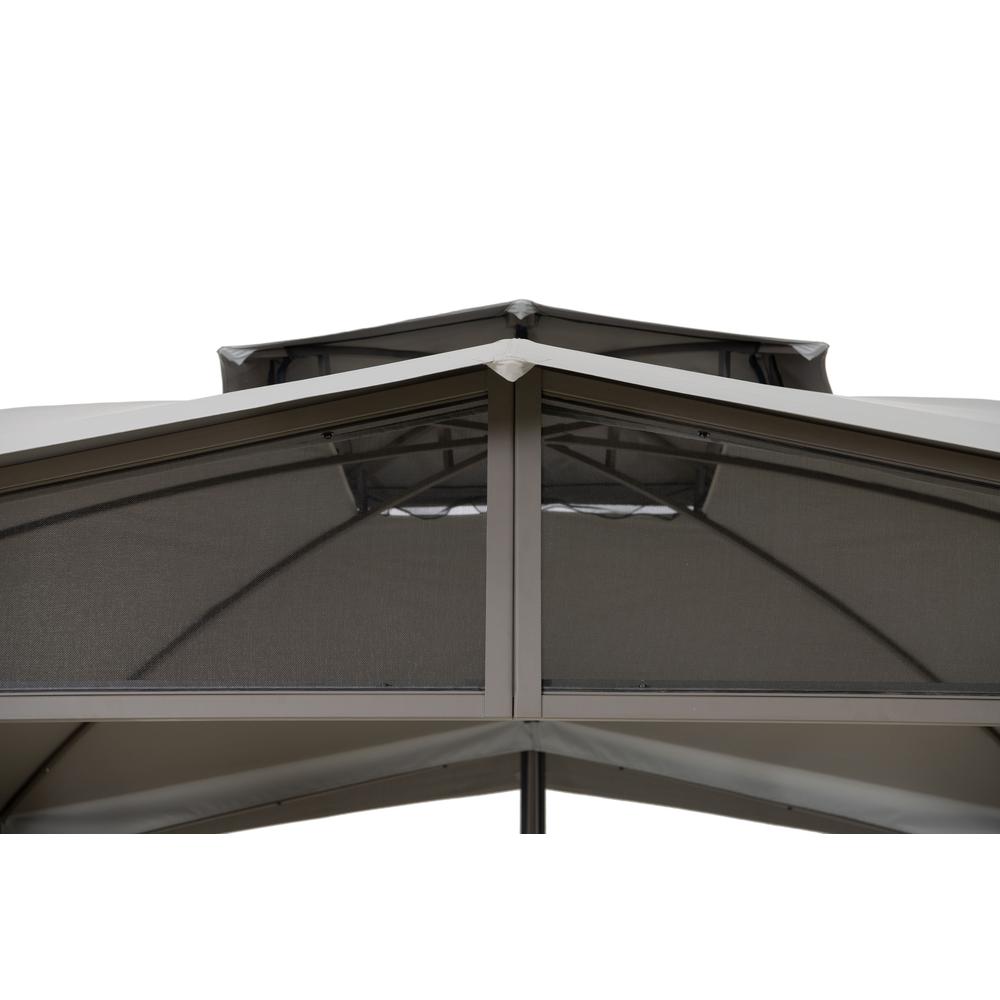 Sunjoy 12ft. X 12ft. Soft Top Gazebo with Netting
