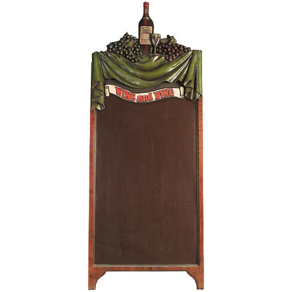 Wine and Dine Chalkboard with Stand 62″ Tall
