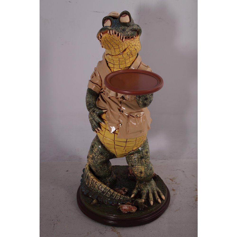 Crocodile Butler with Tray 39″