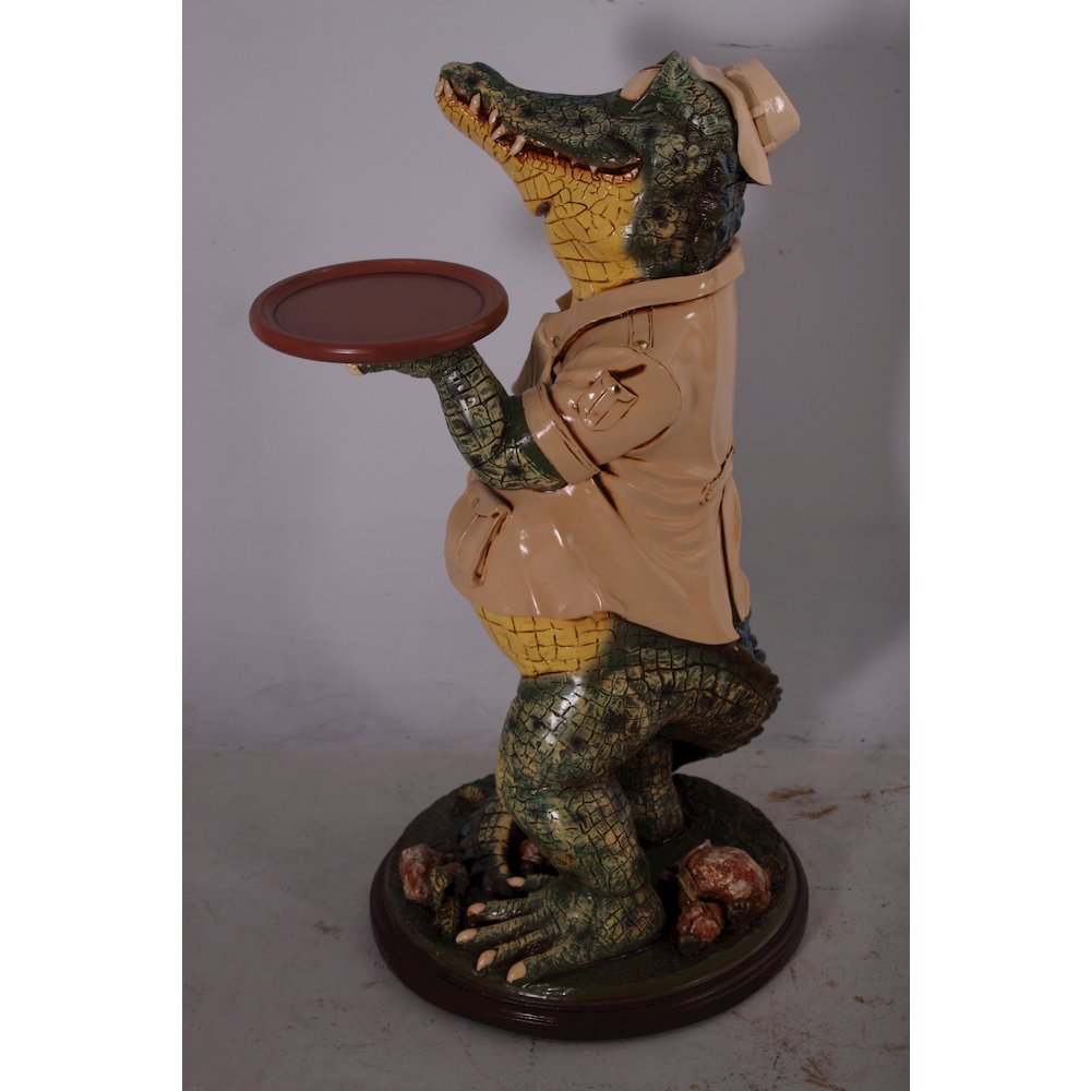 Crocodile Butler with Tray 39″