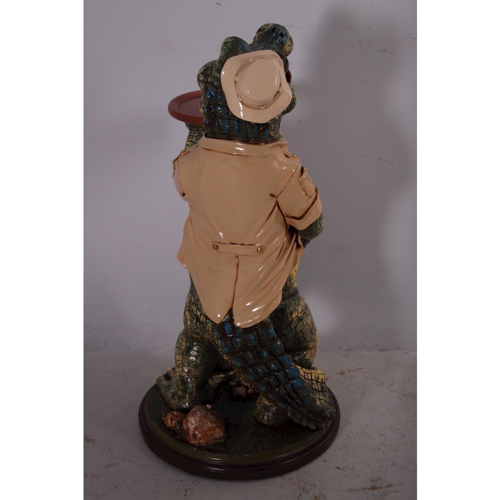Crocodile Butler with Tray 39″