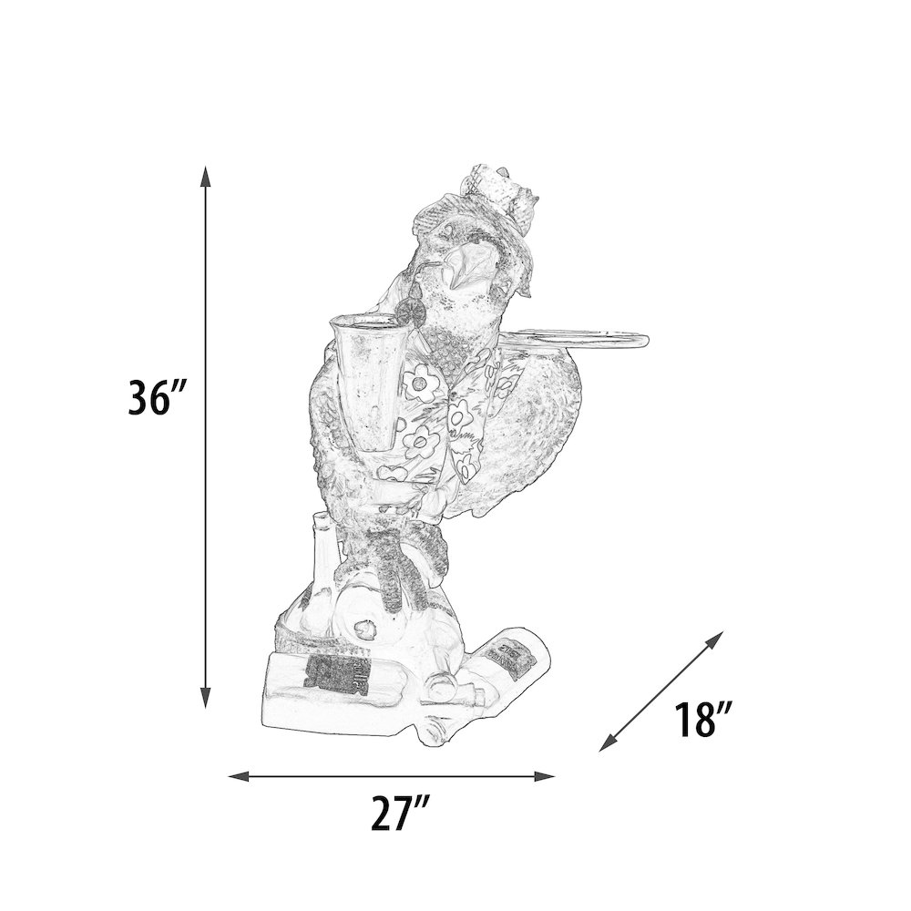 Parrot Butler with Tray 36″