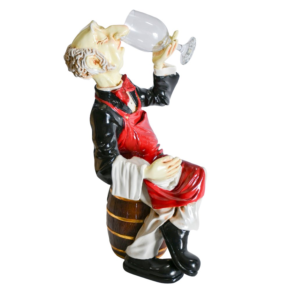 Sitting Connoisseur on Barrel