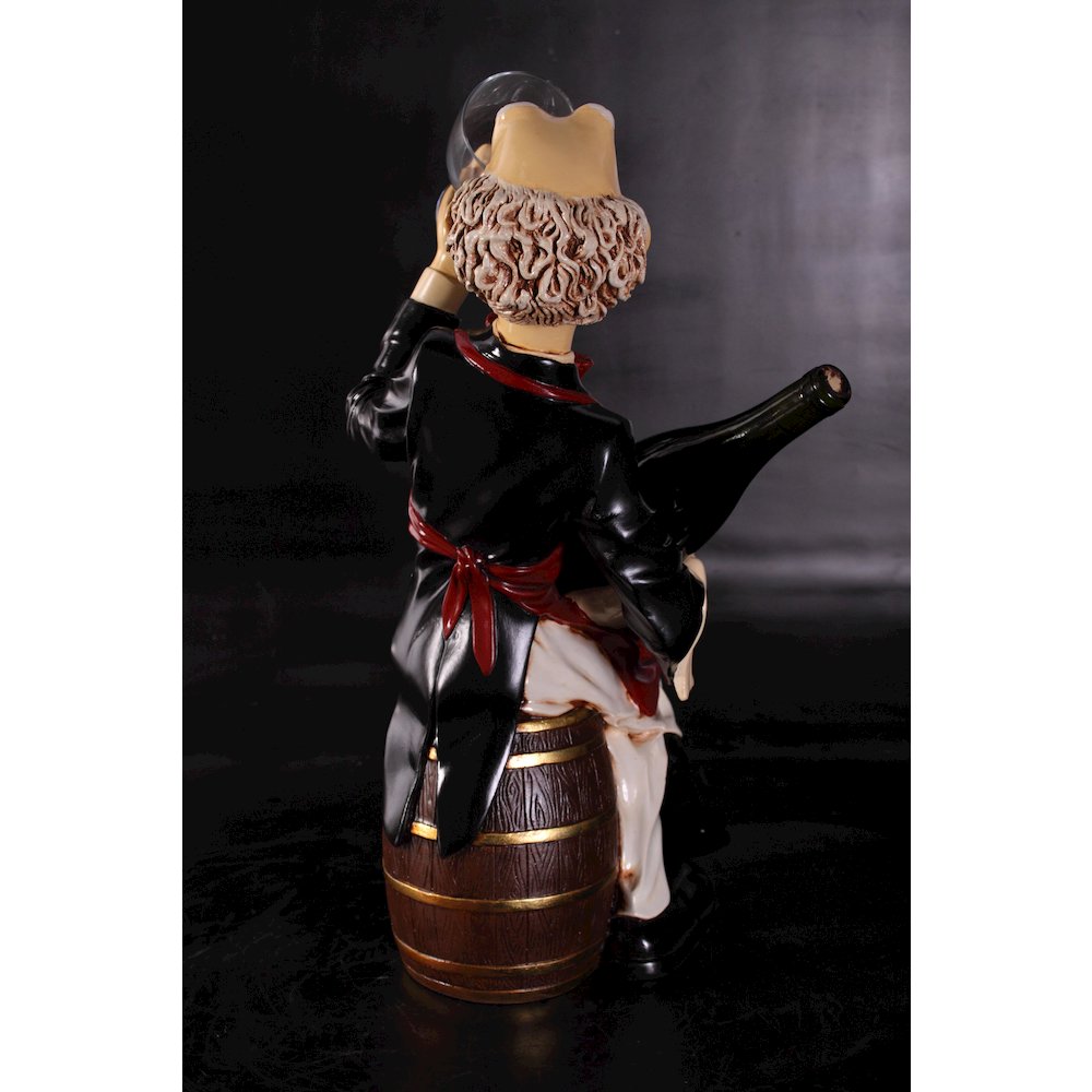 Sitting Connoisseur on Barrel