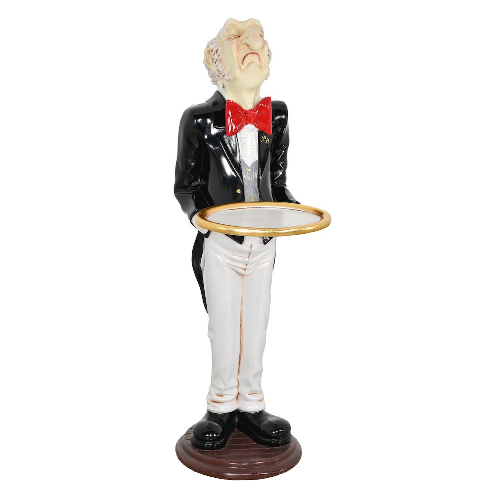 Uppity Connoisseur Butler with Tray 37 Inch Tall