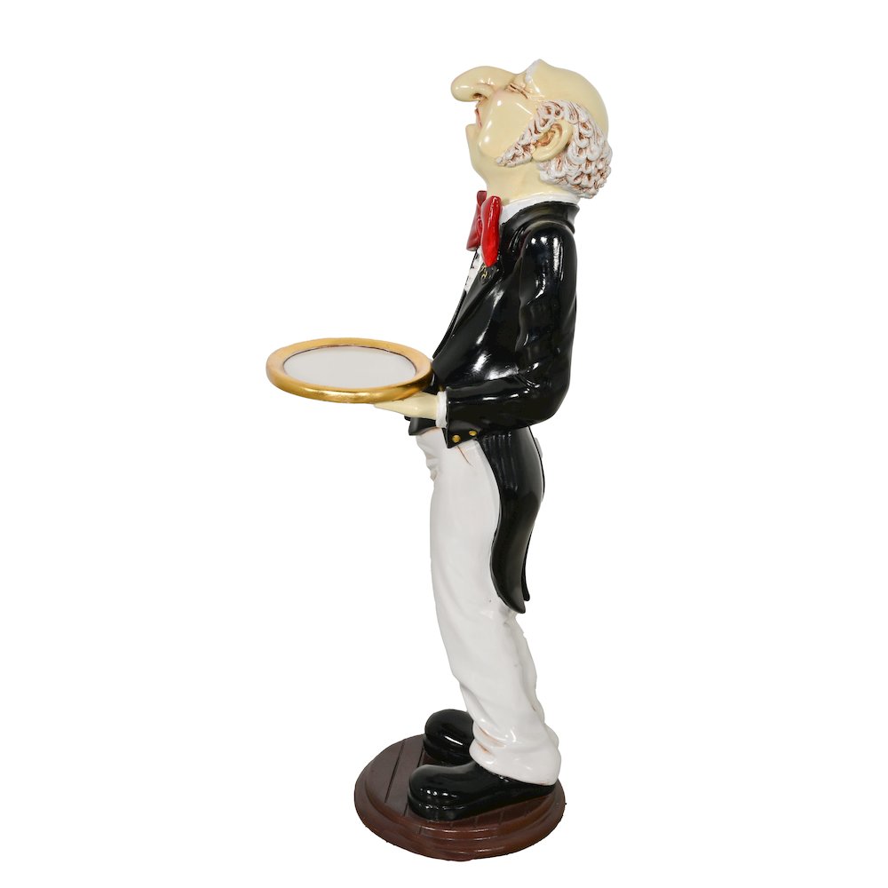 Uppity Connoisseur Butler with Tray 37 Inch Tall