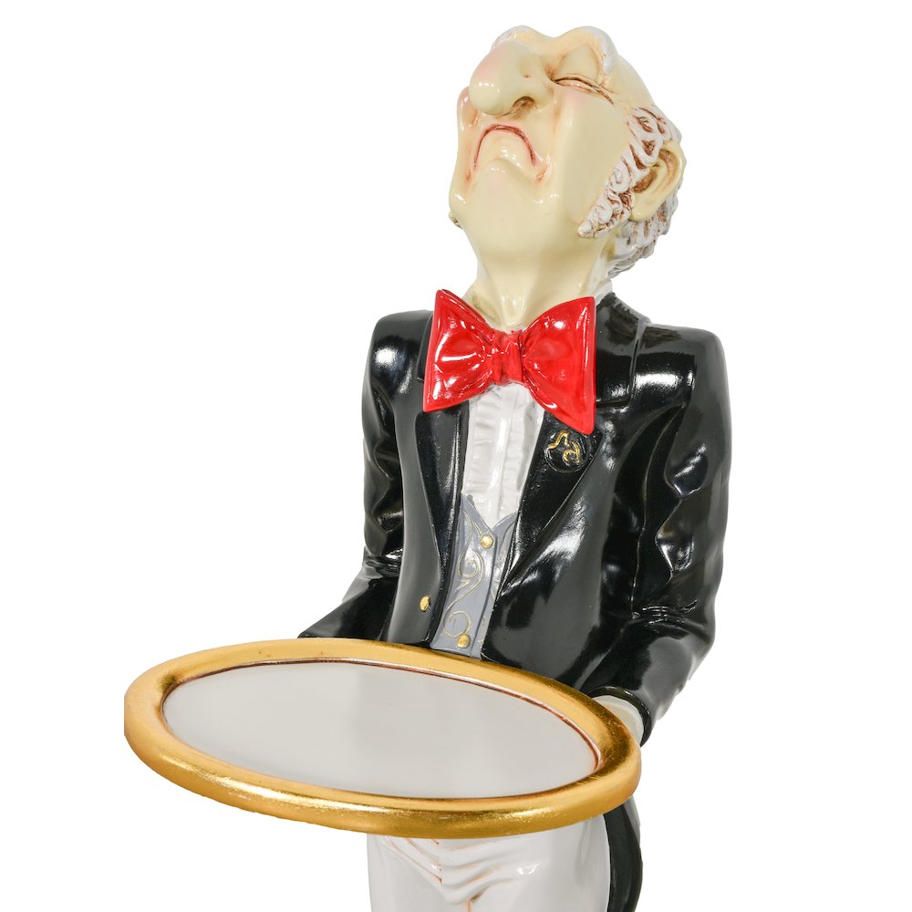 Uppity Connoisseur Butler with Tray 37 Inch Tall