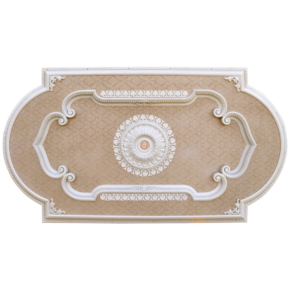 Blanco Rectangular Chandelier Ceiling Medallion 94 inches