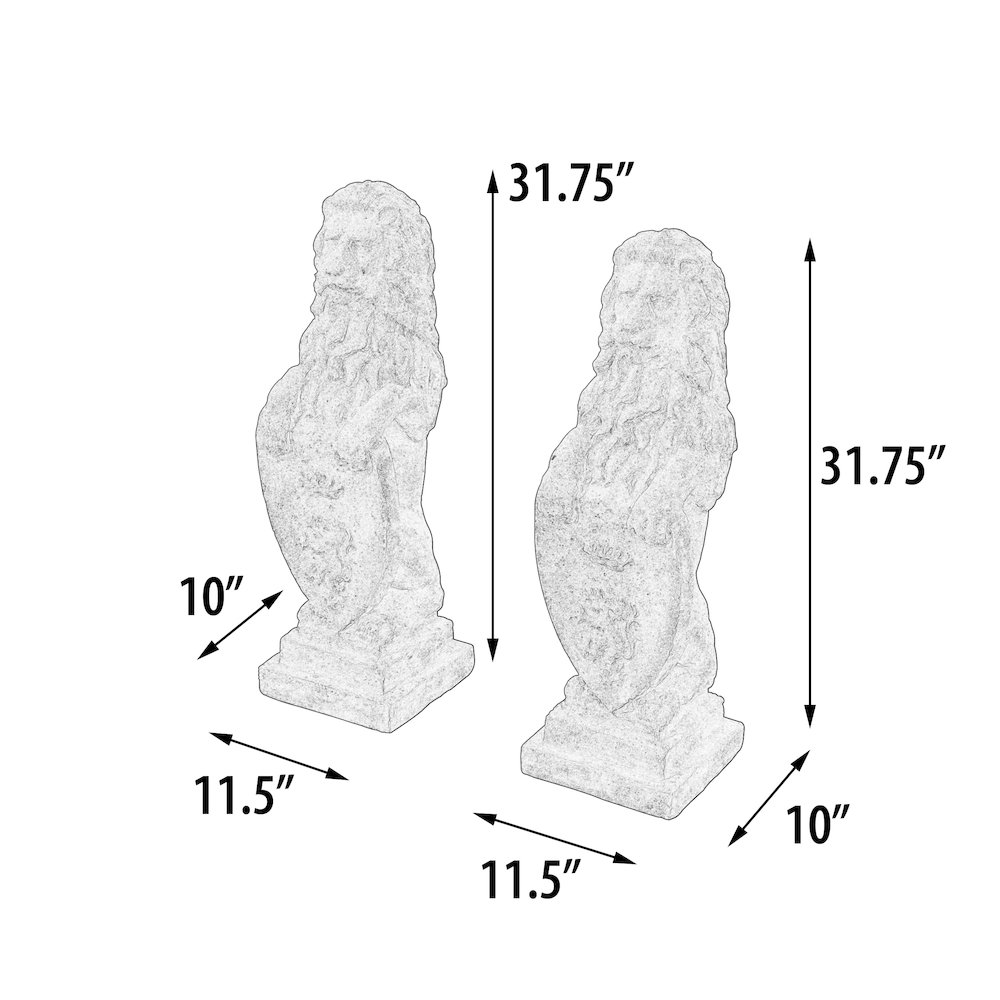 Heraldic Lion Set of 2 (KIT)