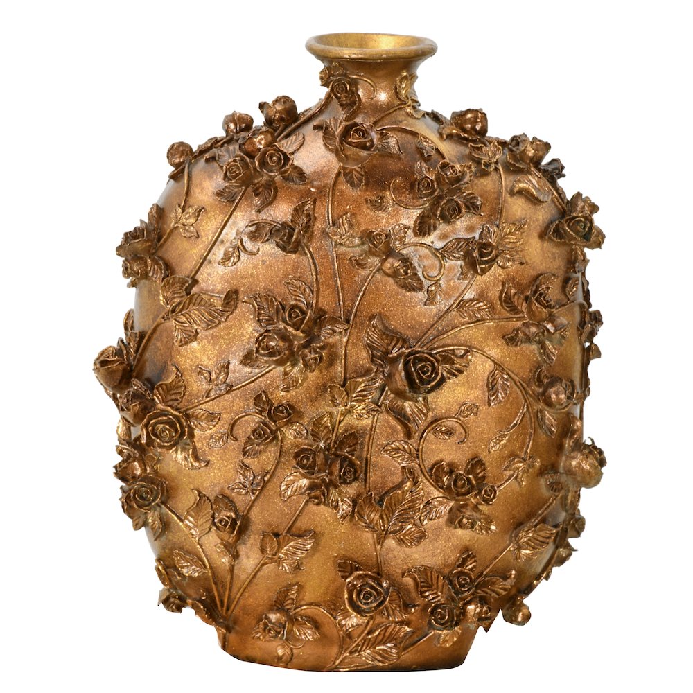 Golden Garden Jar Vase