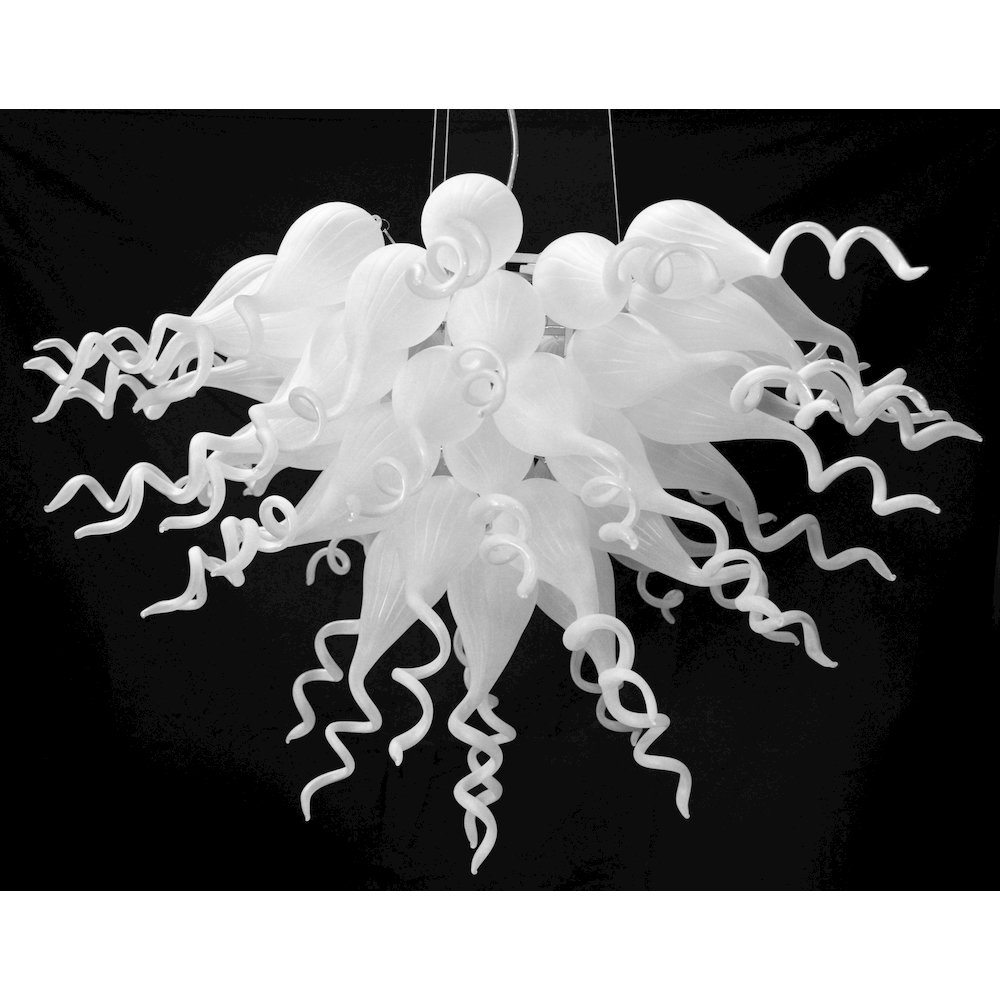 White Burst Chandelier
