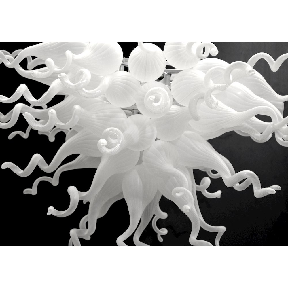 White Burst Chandelier
