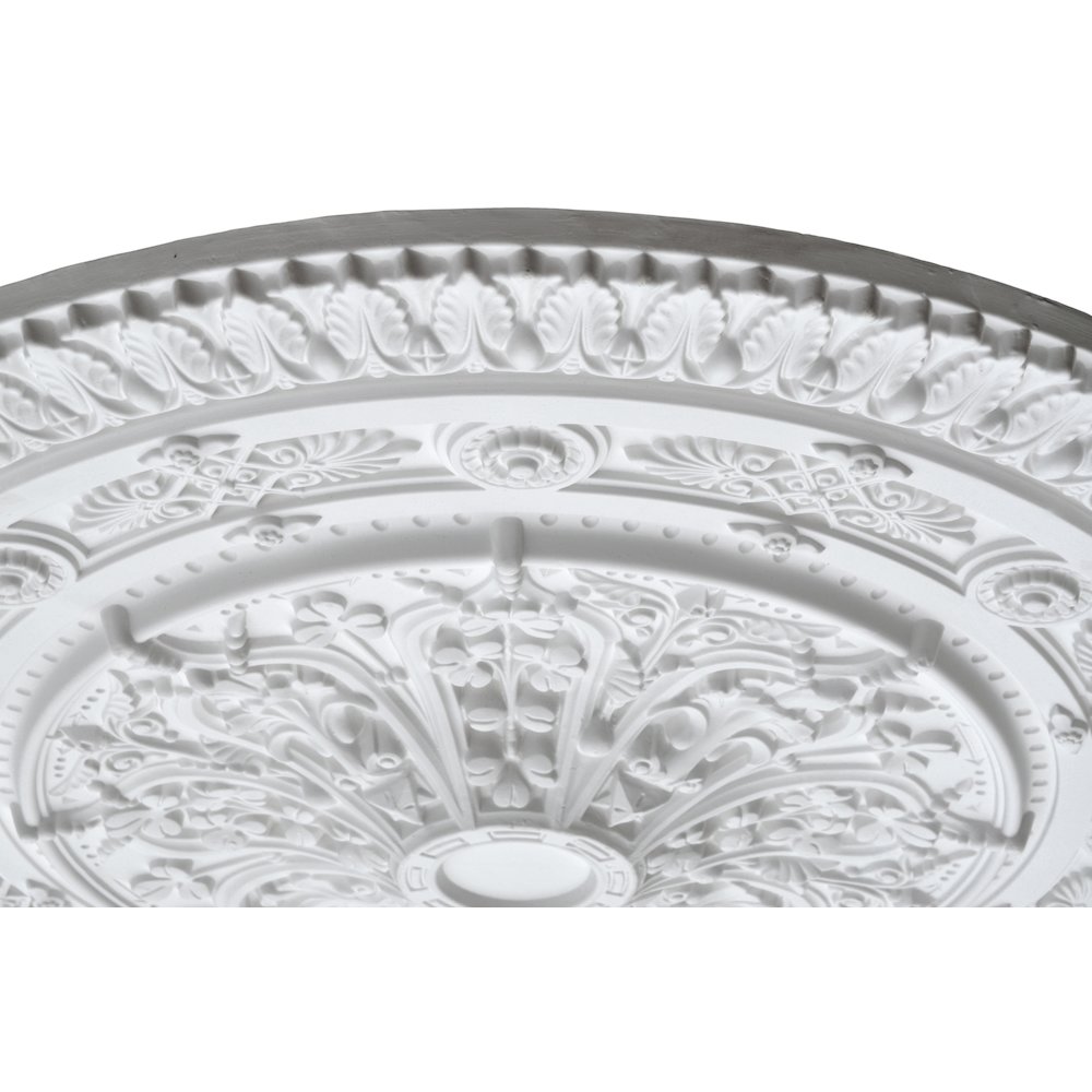 Classic White Round Ceiling Medallion 37 Inch Dia