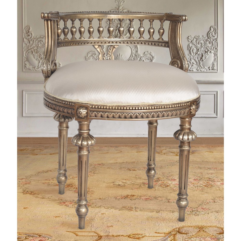 Platine Cream Vanity Chair