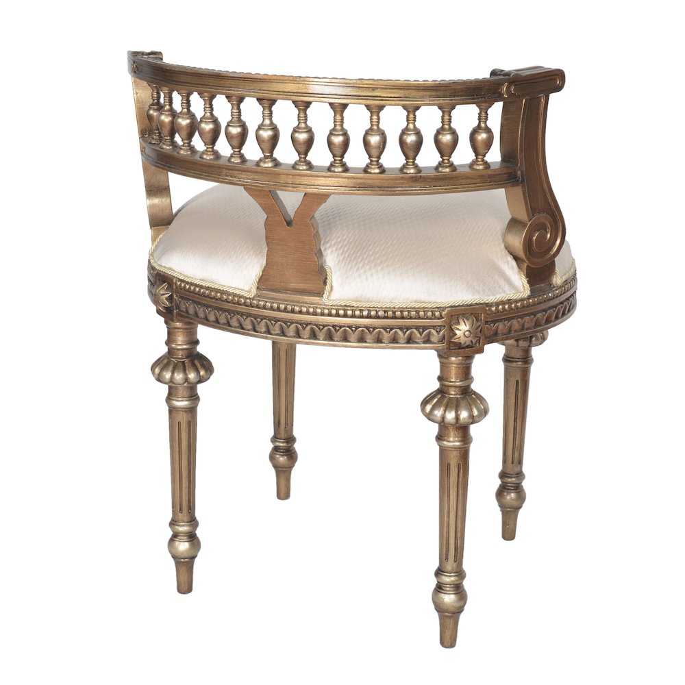 Platine Cream Vanity Chair