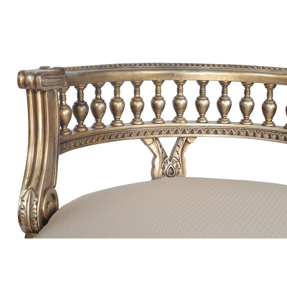 Platine Cream Vanity Chair