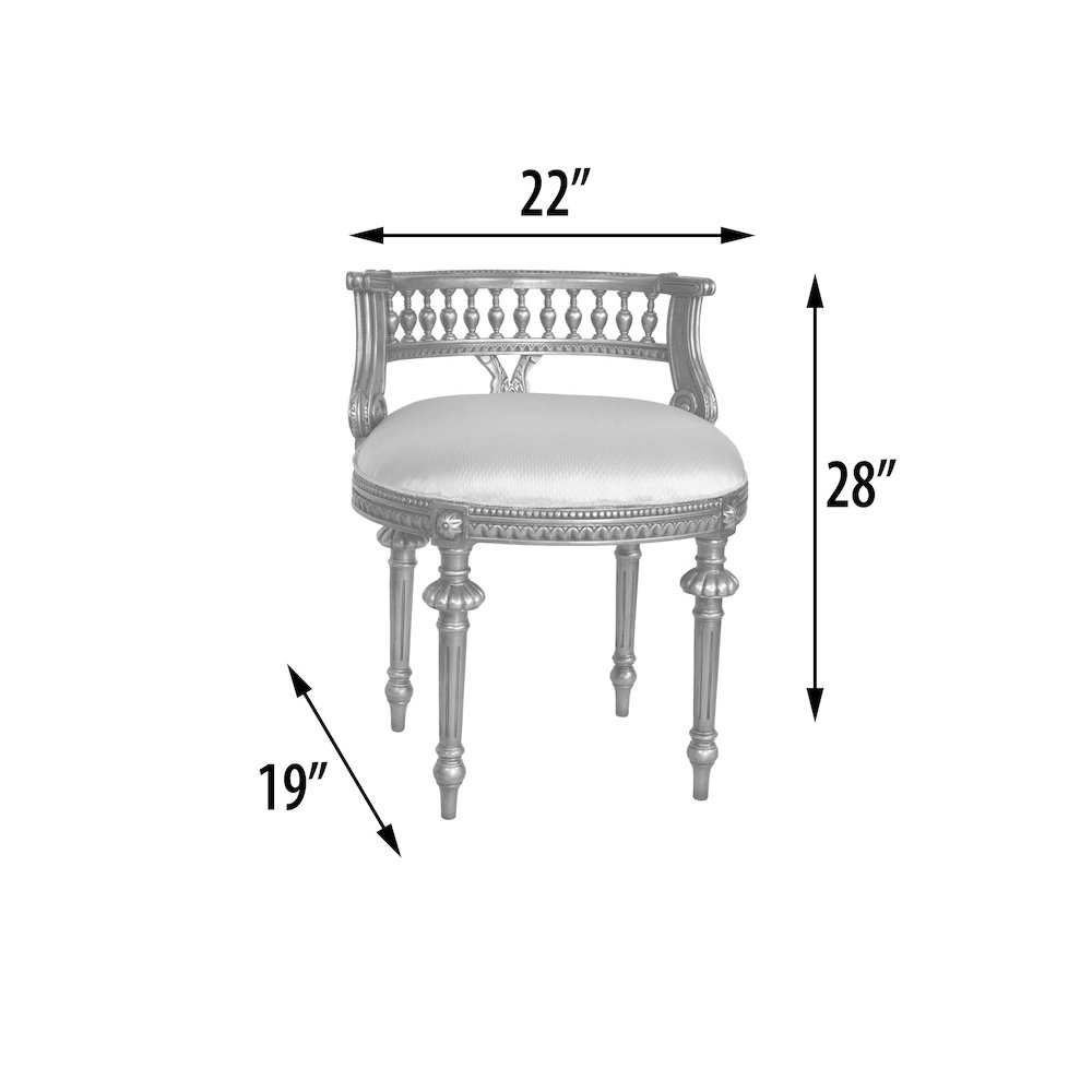 Platine Cream Vanity Chair