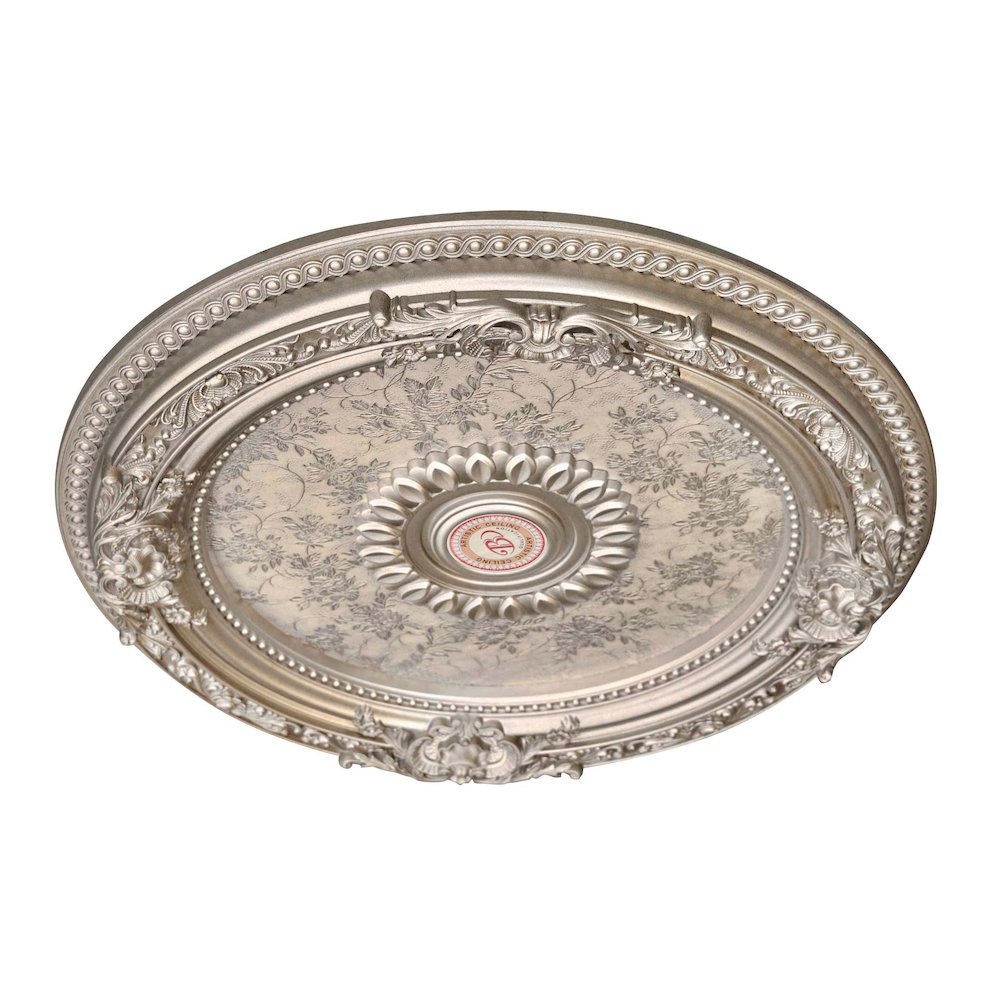 Petite Round Champagne Ceiling Medallion 24 Inch Diameter