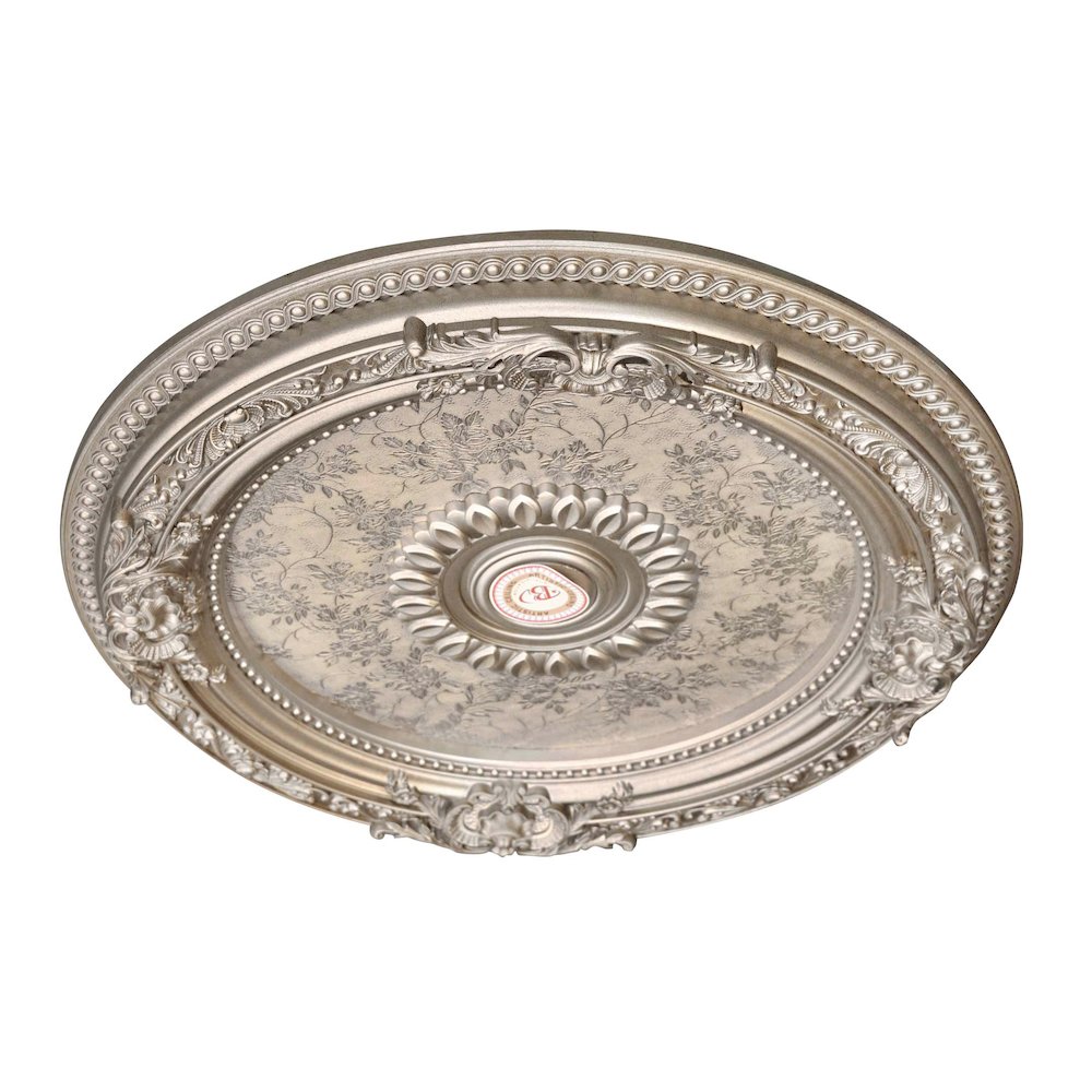 Petite Round Champagne Ceiling Medallion 24 Inch Diameter