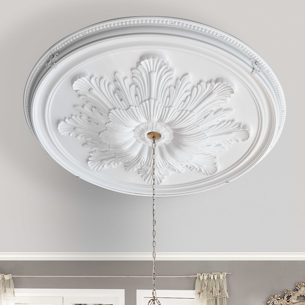 Grand Acanthus Round Ceiling Medallion 65 Inch Diameter