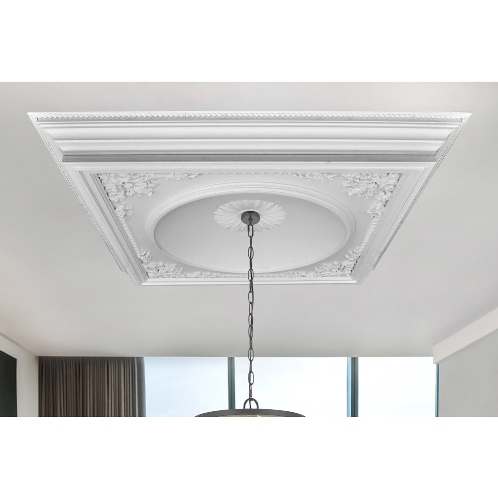 Elegant Large Dome Ceiling Medallion 58 Inch Square