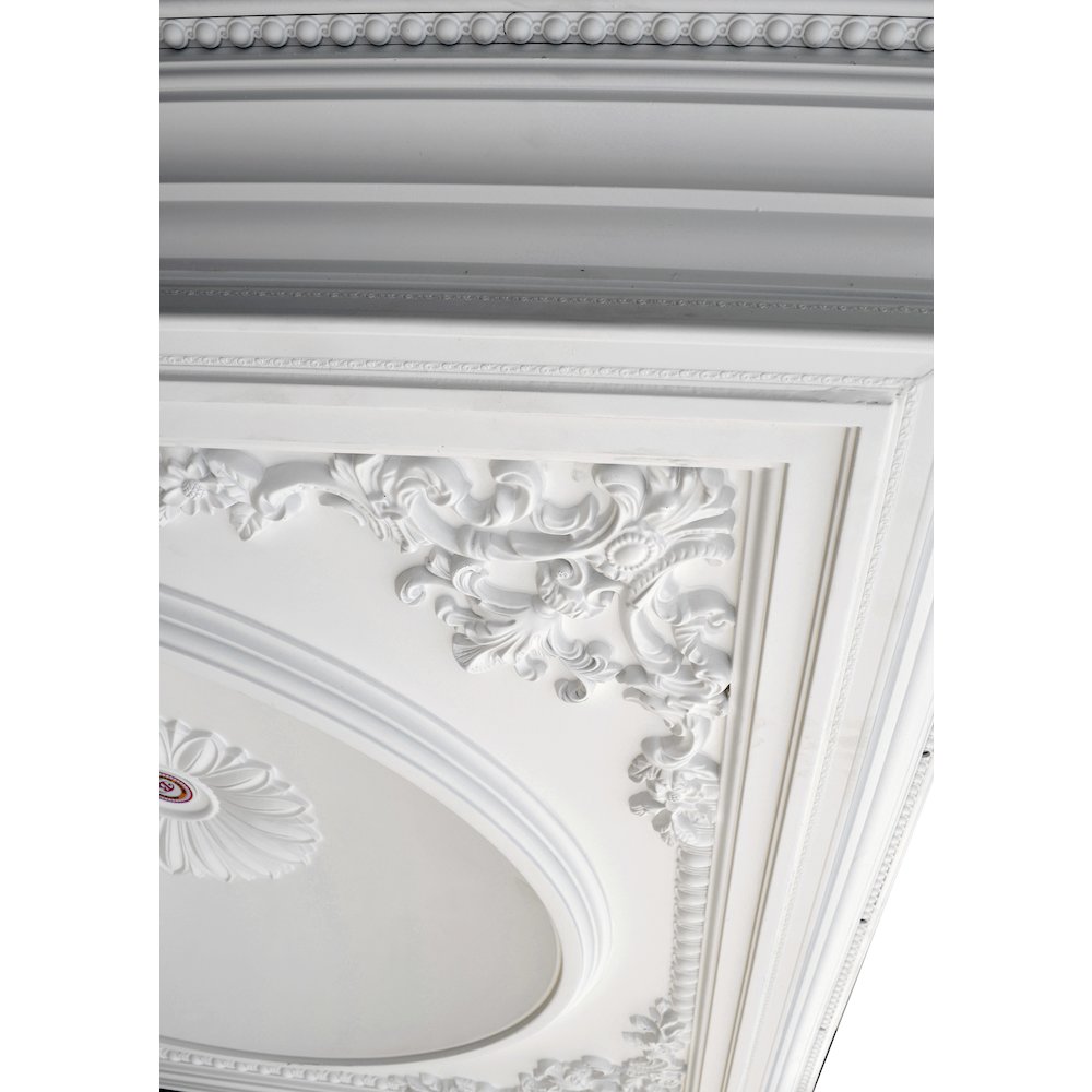 Elegant Large Dome Ceiling Medallion 58 Inch Square