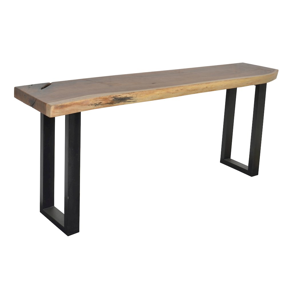 Natural Suar Live Edge Console 78 Inches Long