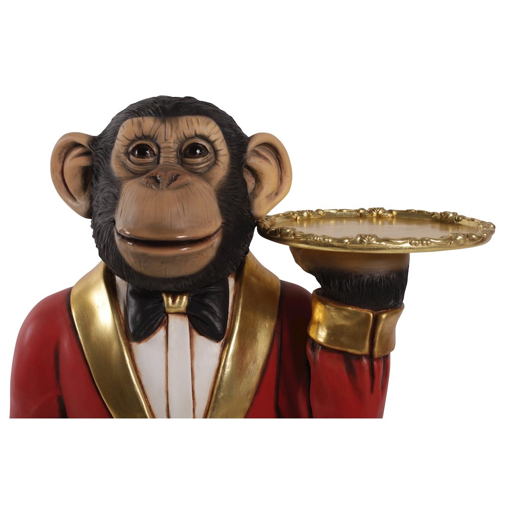 Chadsy the Chimp Waiter 37.5″ Tall
