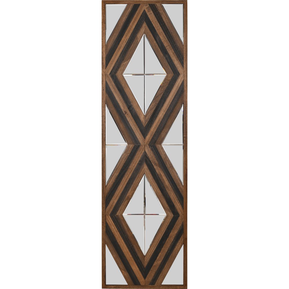 Contemporary Aspen Double Diamond Multi Tone 72 Inch Mirror
