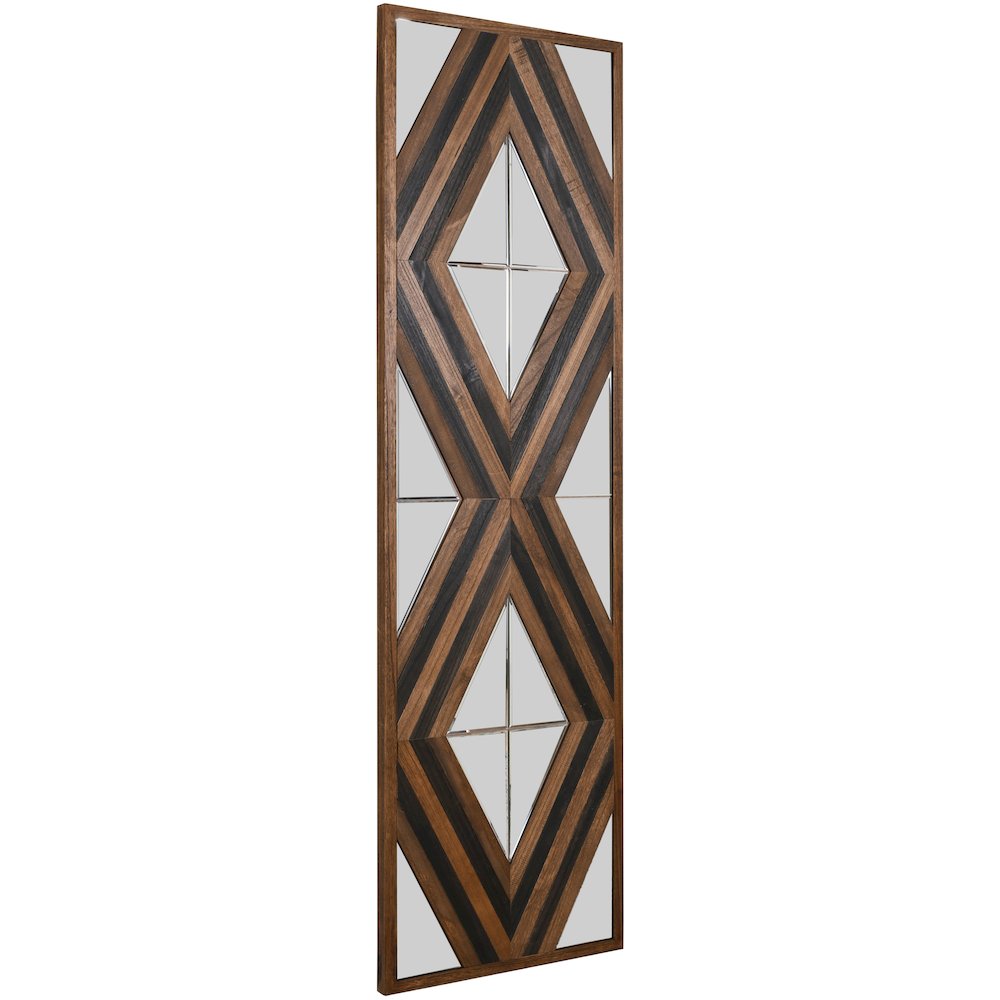Contemporary Aspen Double Diamond Multi Tone 72 Inch Mirror