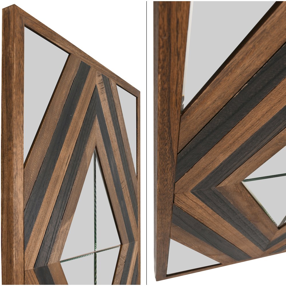 Contemporary Aspen Double Diamond Multi Tone 72 Inch Mirror