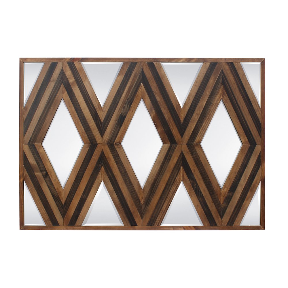 Modern Aspen Parallel 3 Diamonds Mirror