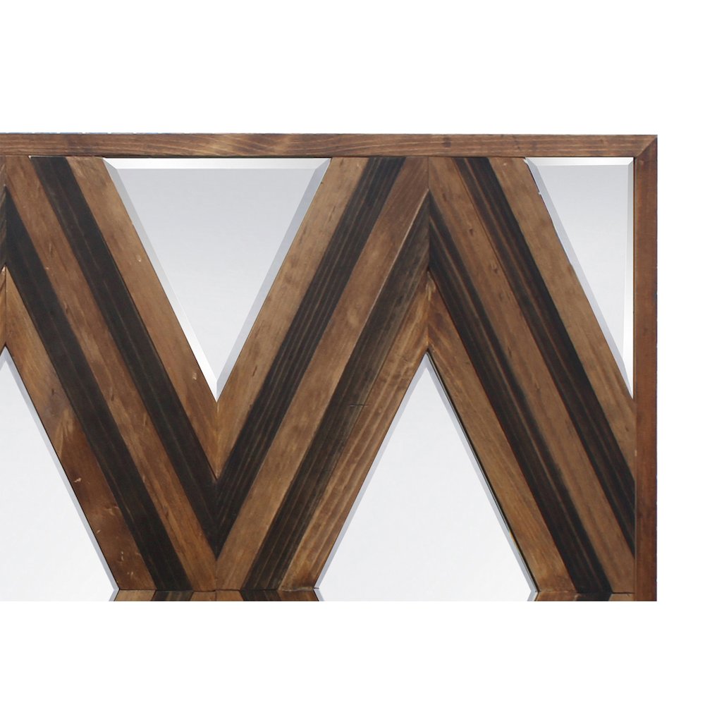 Modern Aspen Parallel 3 Diamonds Mirror