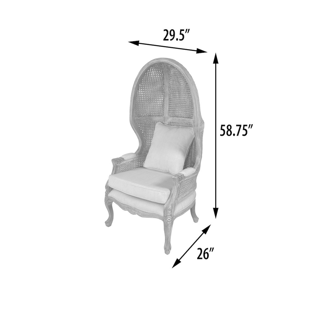 Mystique Grey Continental Balloon Chair