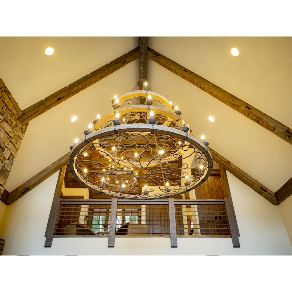 Three Tier Ridge Line 75″ Chandelier
