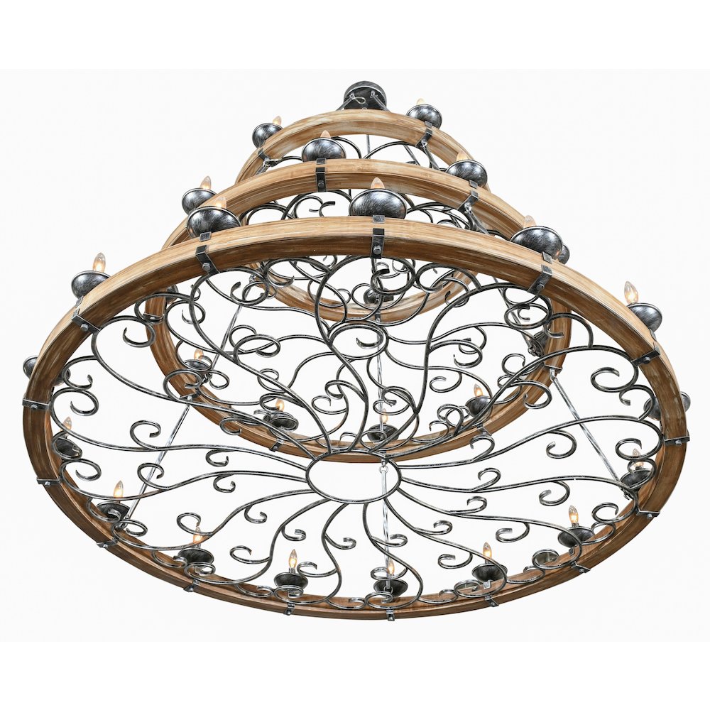 Three Tier Ridge Line 75″ Chandelier