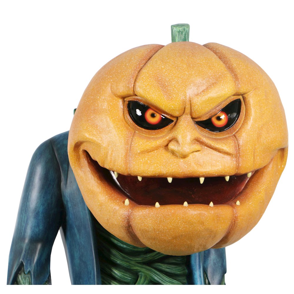 Scary Pumpkin Man with Candy Holder