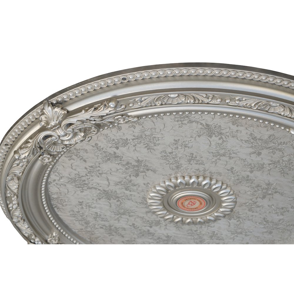 Champagne Round Chandelier Ceiling Medallion 36in