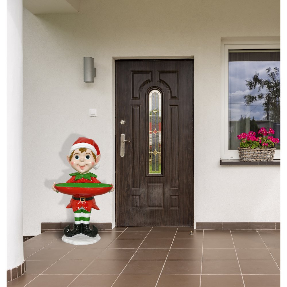40in Holiday Elf with Tray