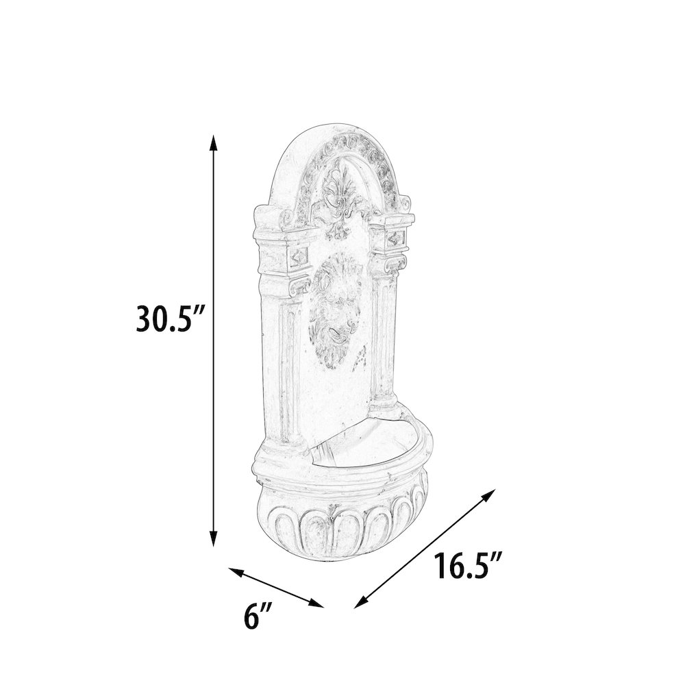 Lion Hanging Wall Fountain