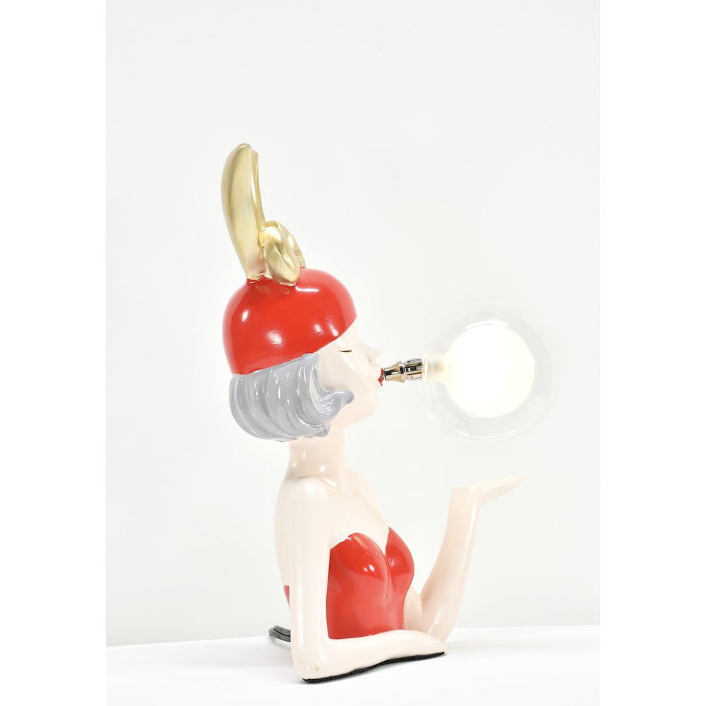 Red Girl with Bubble Small