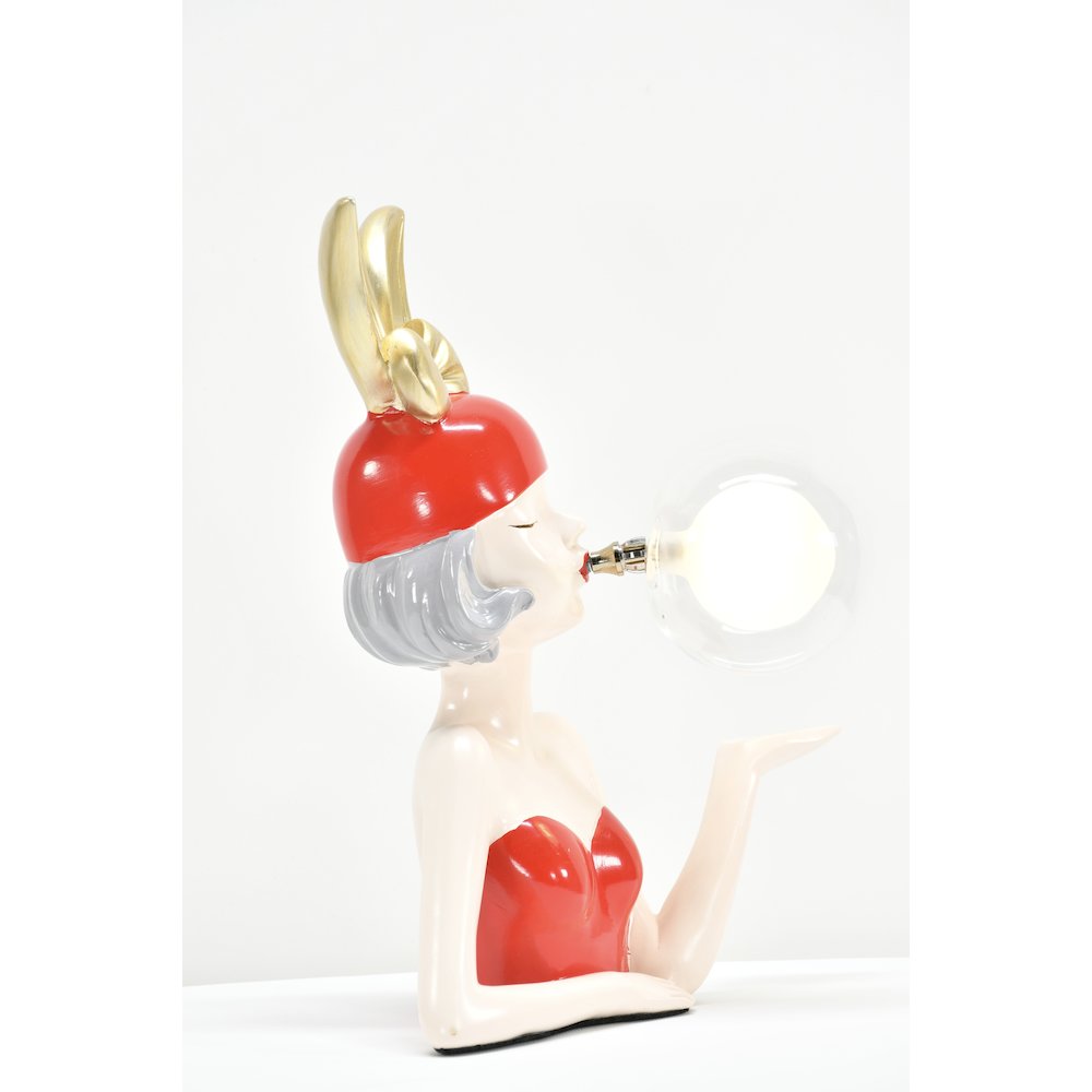 Red Girl with Bubble Small