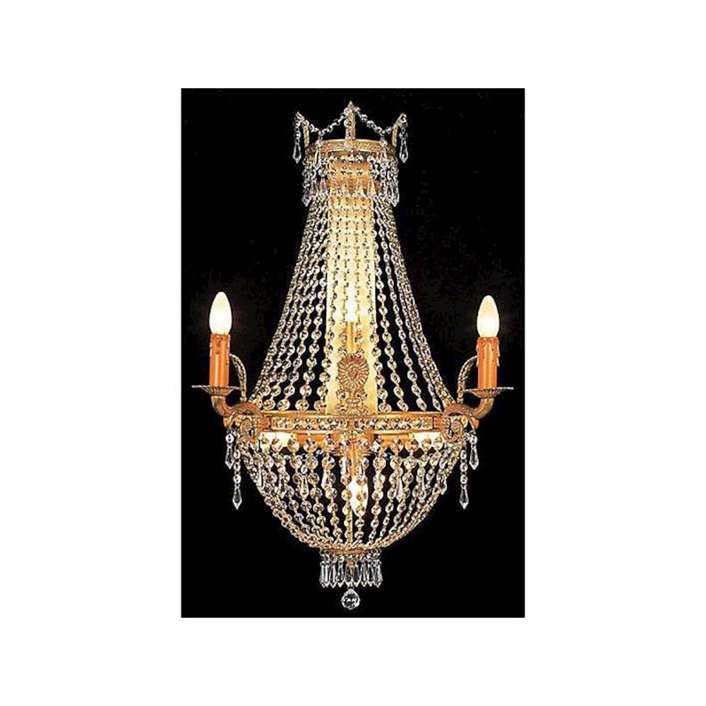 Gilt Crystal Chandelier Sconce