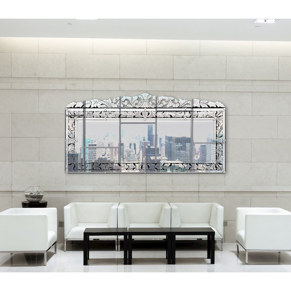 Monumental Venetian Grand Mirror 78.74 ” Wide
