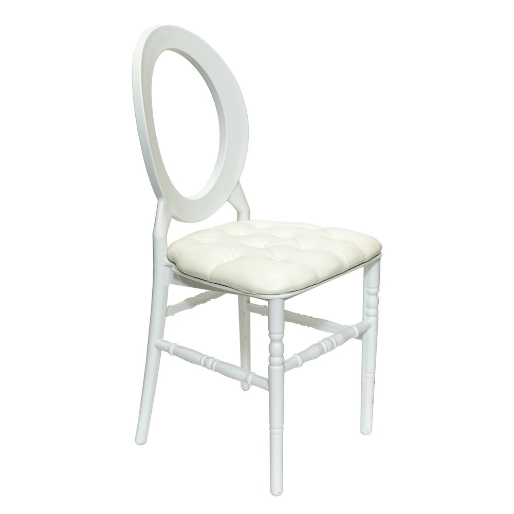 Commercial Seating Products White Stacking O Back  Chair
