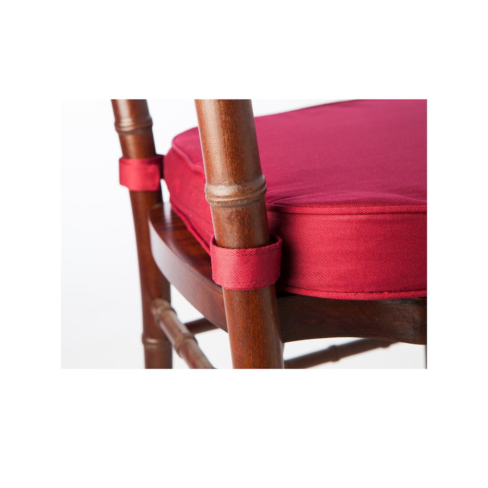 Commerical Seating Products Hoop and Loop Burgundy Cushions Chairs