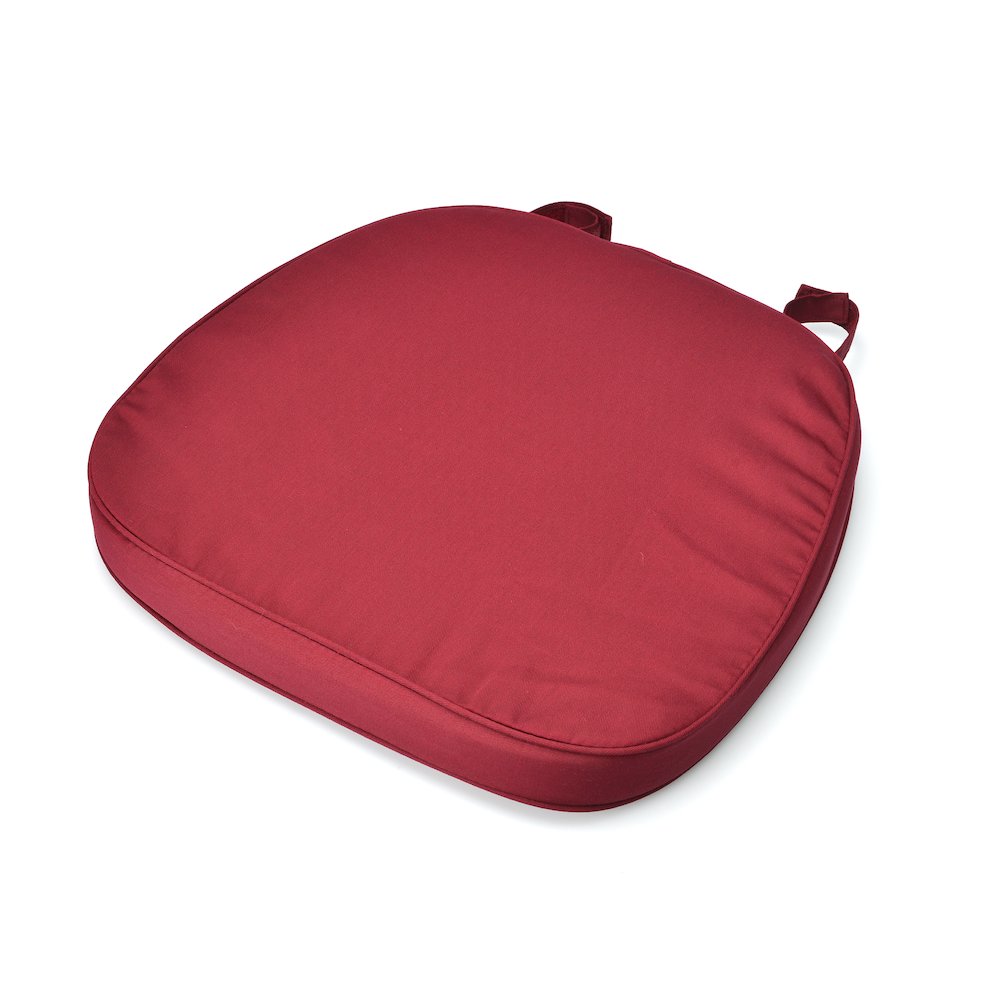 Commerical Seating Products Hoop and Loop Burgundy Cushions Chairs