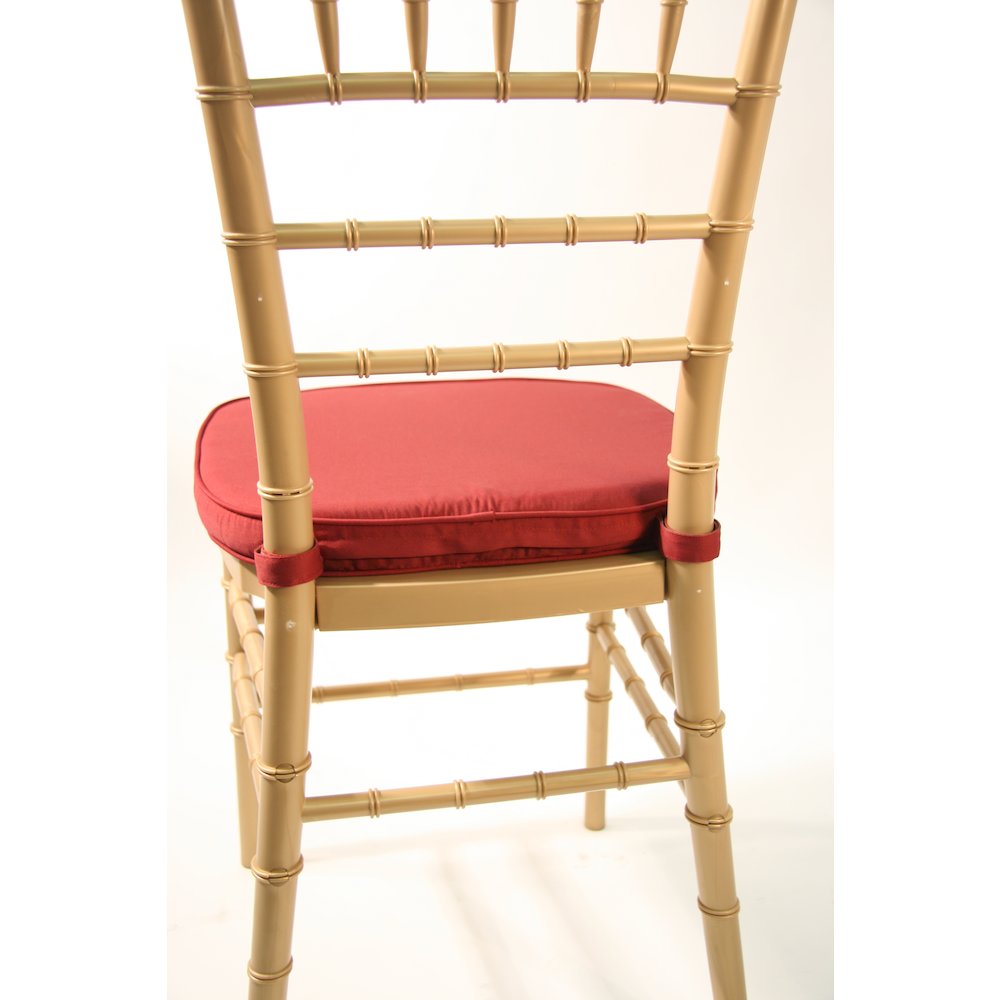Commerical Seating Products Hoop and Loop Burgundy Cushions Chairs