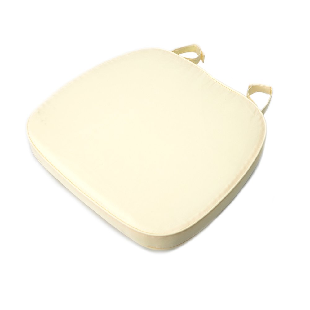 Commerical Seating Products Hoop and Loop Ivory Cushions Chairs