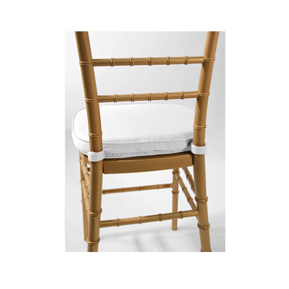 Commerical Seating Products Hoop and Loop White Cushions Chairs